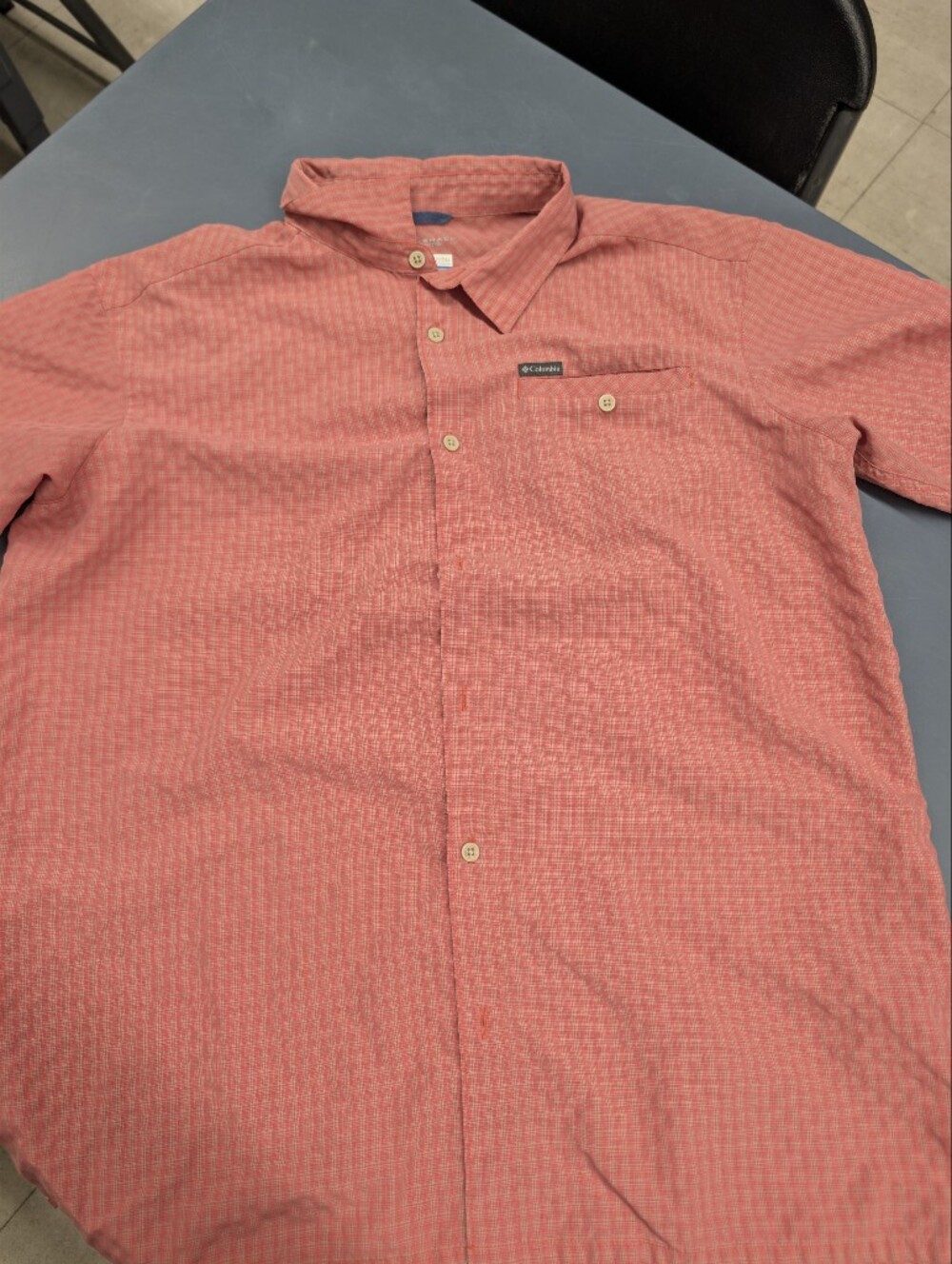 Columbia Coral Button-Down Short Sleeve Shirt